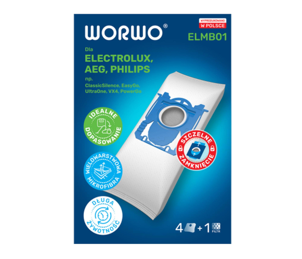 WORWO WORKI ELECTROLUX/PHILIPS WOR-BAG ELMB01 /KPL4 - 1504887 - zdjęcie 4